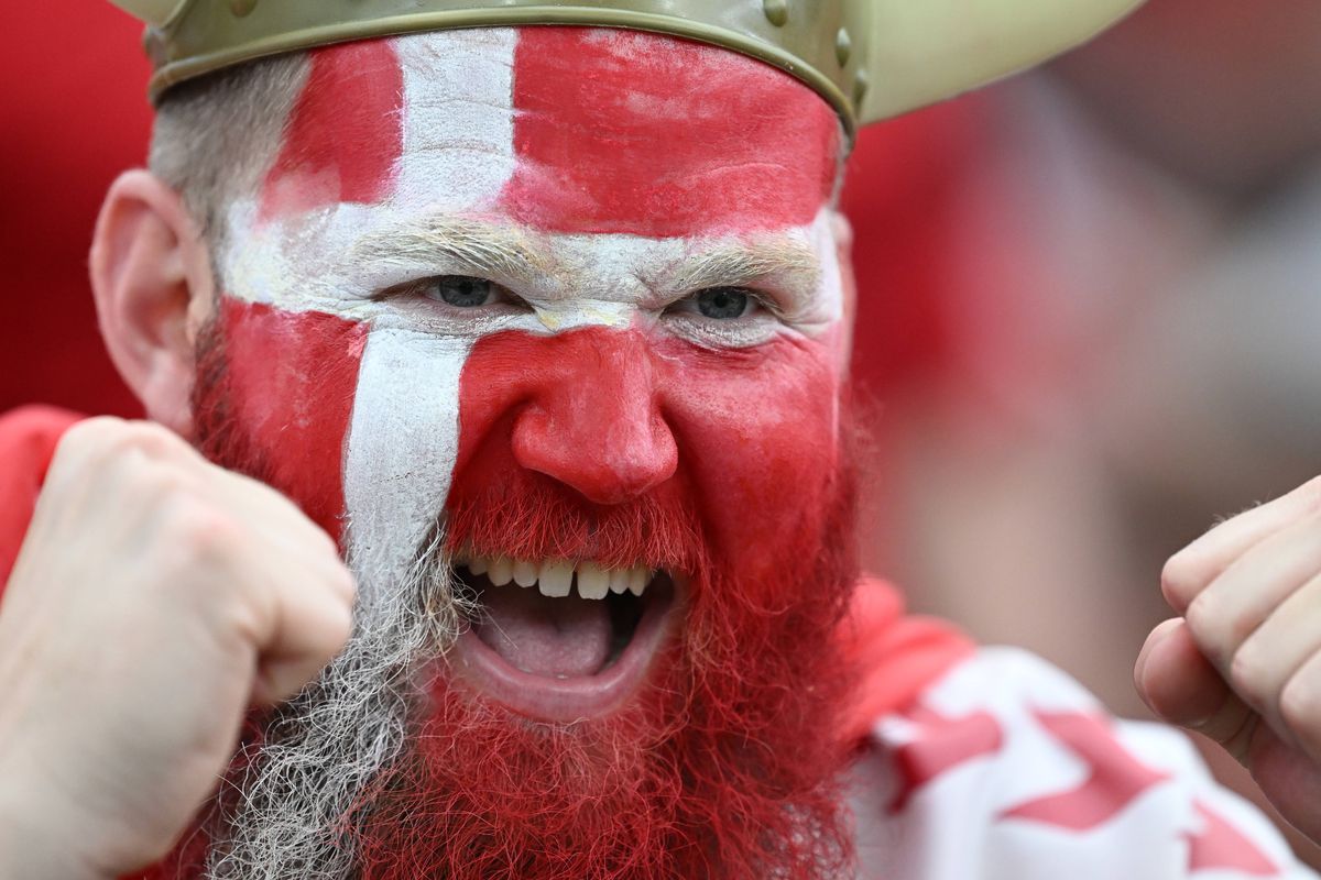 Atmosfera din meciul Danemarca - Anglia, Euro 2024