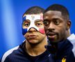Kylian Mbappe a purtat o mască în culorile Franței la unul dintre antrenamente