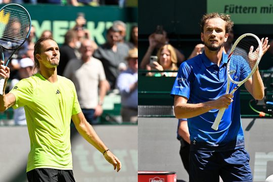 Alexander Zverev vs Daniil Medvedev în semifinale la Halle Foto: Imago Images
