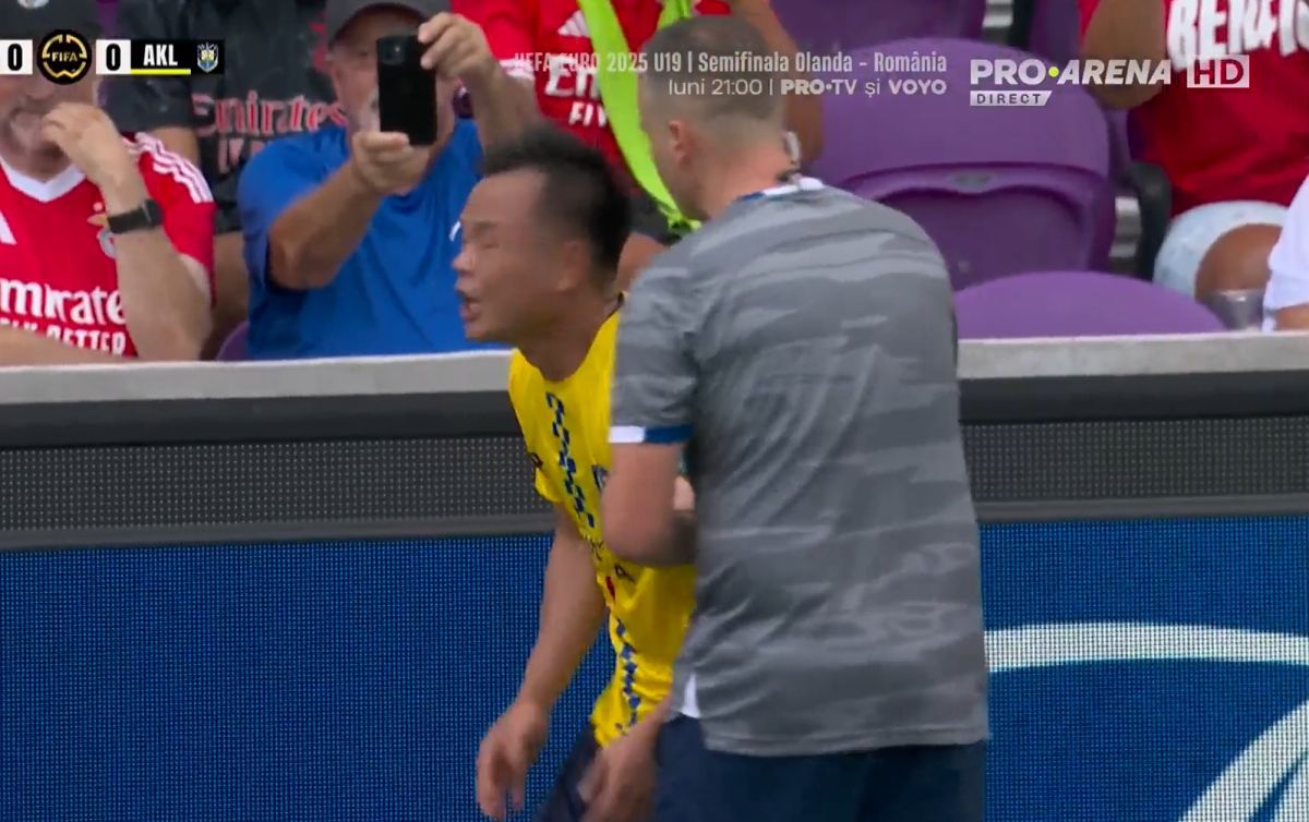 Tong Zhou, criză de nervi în Benfica - Auckland