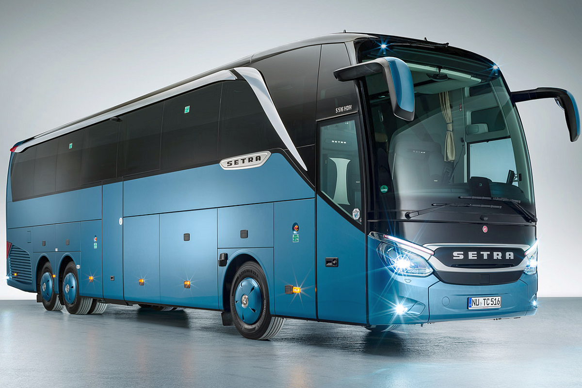 Noul autocar al celor de la FCSB. Foto: setra-bus.com