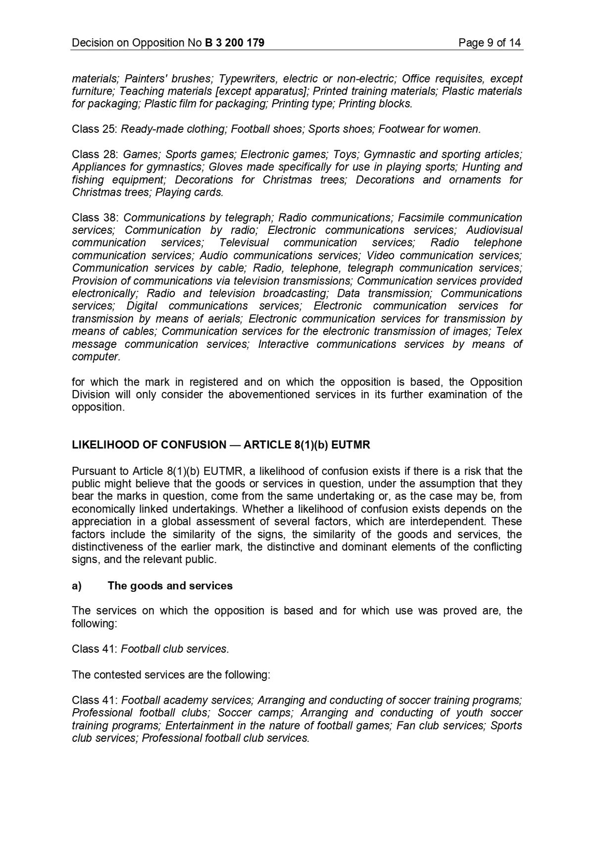 Decizia EUIPO împotriva lui FCSB