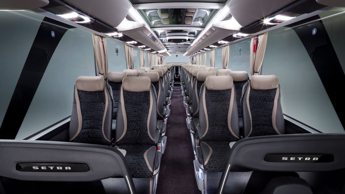 Noul autocar al celor de la FCSB. Foto: setra-bus.com