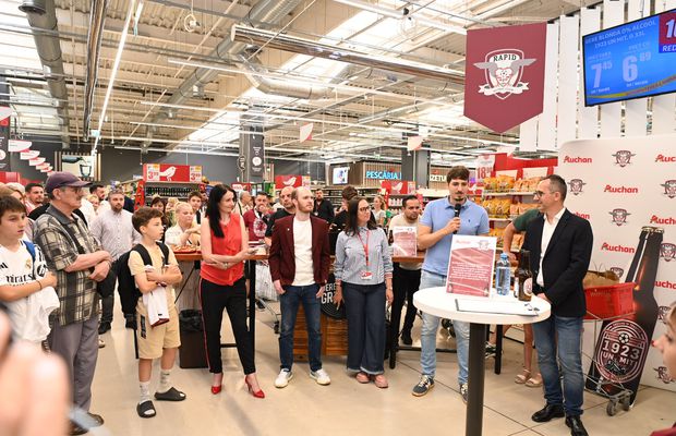 Noua bere a FC Rapid, disponibilă în premieră în rețeaua Auchan