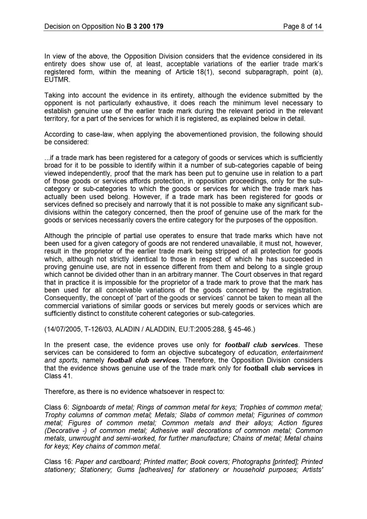 Decizia EUIPO împotriva lui FCSB