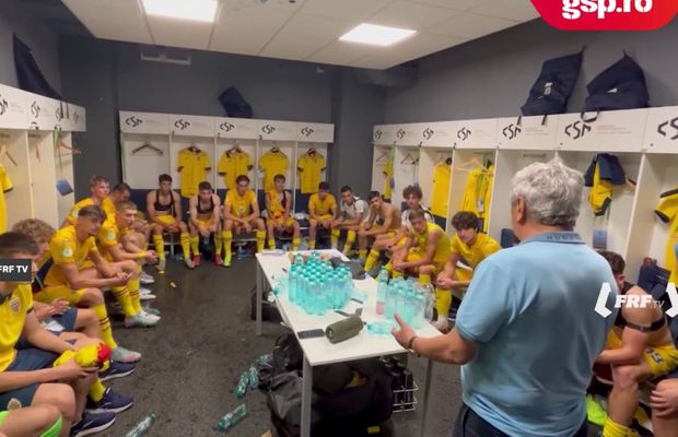 Mircea Lucescu a intrat în vestiarul naționalei U19 și s-a lăsat liniștea: „Să nu uitați niciodată!”
