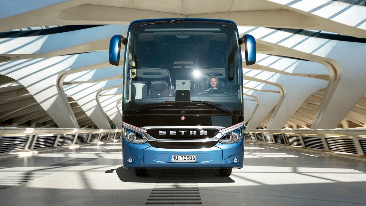 Noul autocar al celor de la FCSB. Foto: setra-bus.com