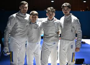 Echipa masculină de sabie a României a fost învinsă de Ungaria cu două tușe în finala Campionatelor Europene