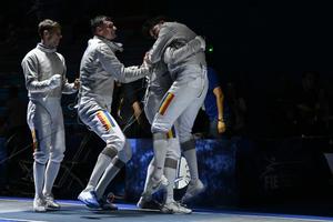 Echipa masculină de sabie a României, duel cu Ungaria în finală la Campionatele Europene