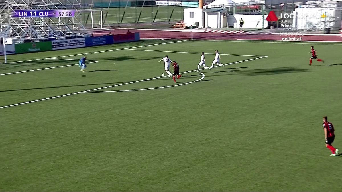 Lincoln - CFR Cluj: gol Debeljuh
