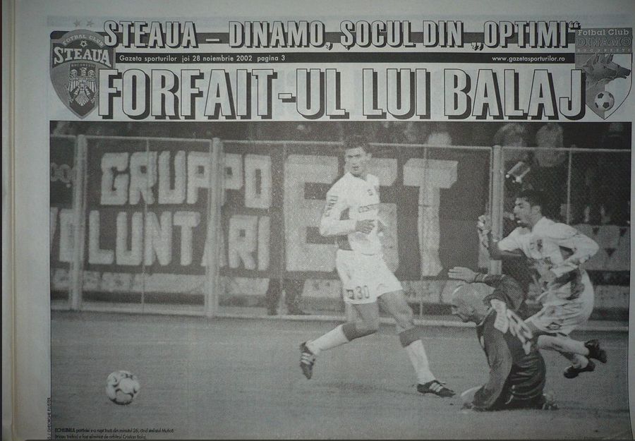 Stelistul Mutică a fost eliminat încă din minutul 26 de Cristi Balaj, actualul președinte de la CFR Cluj 5 lucruri inedite după ce Dinamo și-a aflat programul din Liga 2: primul derby cu Steaua după 20 de ani + dueluri cu „dragonii” și „călăreții roșii”