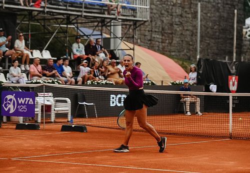 Ana Bogdan sărbătorind victoria Foto BCR Iași Open