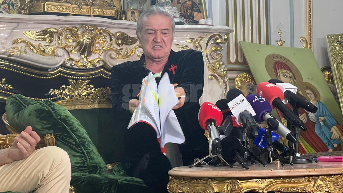 Gigi Becali a aruncat dosarul cu acte