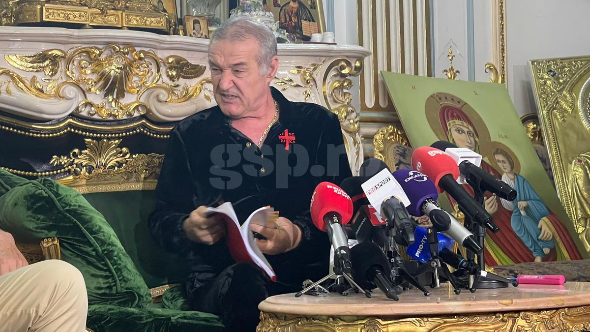 Gigi Becali a aruncat dosarul cu acte