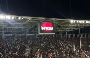 Mesajul pe care Gino Iorgulescu nu ar fi vrut să îl vadă la Rapid - CFR Cluj » Ce au afișat giuleștenii