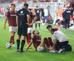 Albion Rrahmani a ieșit accidentat în Rapid - CFR Cluj 2-2. Foto: Ionuț Iordache (GSP)