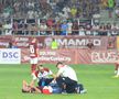 Albion Rrahmani a ieșit accidentat în Rapid - CFR Cluj 2-2. Foto: Ionuț Iordache (GSP)