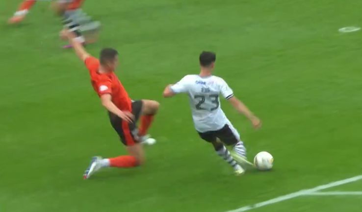 Marco Rus înscrie primul gol în tricoul lui Ayr United în Cupa Ligii Scoției / Foto: Captură Premier Sports