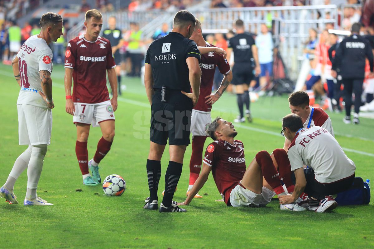 Medicii au anunțat verdictul în cazul lui Albion Rrahmani, ieșit în lacrimi de pe teren în Rapid - CFR Cluj