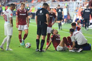 Albion Rrahmani a ieșit în lacrimi de pe teren » S-a accidentat în Rapid - CFR Cluj