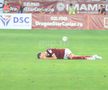 Albion Rrahmani a ieșit accidentat în Rapid - CFR Cluj 2-2. Foto: Ionuț Iordache (GSP)