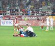 Albion Rrahmani a ieșit accidentat în Rapid - CFR Cluj 2-2. Foto: Ionuț Iordache (GSP)