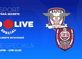 Ediție specială GSP Live » Alberto Boțoghină și Ciprian Panait comentează prima repriză din Rapid - CFR Cluj