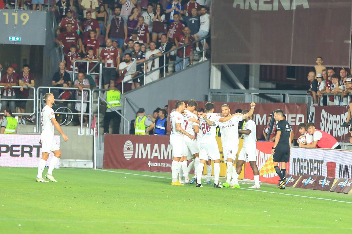 Rapid - CFR Cluj, imagini din meciul jucat pe 20 iulie 2024