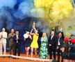 Irina Begu și Jil Teichmann cu trofeele la festivitatea de premiere de la UniCredit Iași Open FOTO Roxana Fleșeru