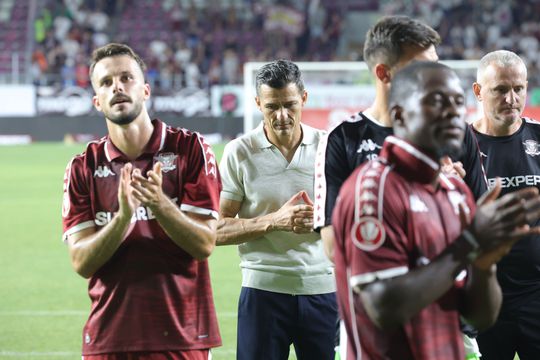 Constantin Gâlcă, la finalul meciului dintre Rapid și CFR Cluj / Foto: Ionuț Iordache GSP