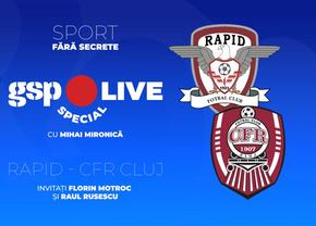 Rapid - CFR Cluj » Derby vișiniu în Giulești! Comentăm cu Florin Motroc și Raul Rusescu, la GSP Live Special