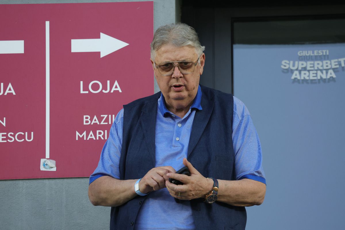 Gino Iorgulescu și Mircea Geoană, la Rapid - CFR Cluj