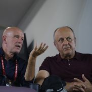 Mauro Pederzoli și Dan Șucu, în pauza meciului Rapid - CFR Cluj/ FOTO: Ionuț Iordache (GSP)