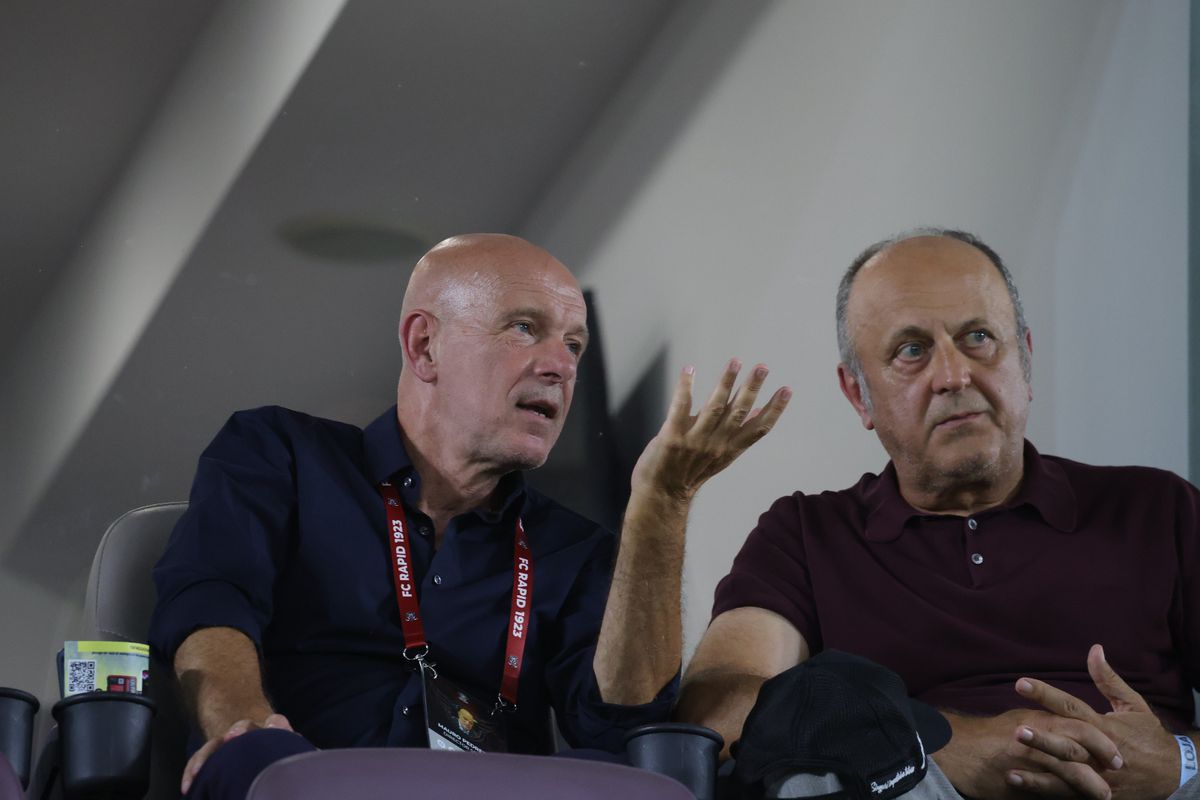 Ce a făcut Dan Șucu la pauza meciului Rapid - CFR Cluj, când echipa lui era condusă