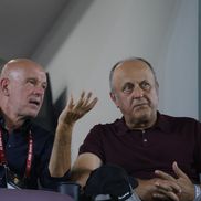 Mauro Pederzoli și Dan Șucu, în pauza meciului Rapid - CFR Cluj/ FOTO: Ionuț Iordache (GSP)