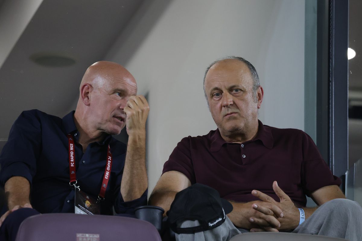 Ce a făcut Dan Șucu la pauza meciului Rapid - CFR Cluj, când echipa lui era condusă