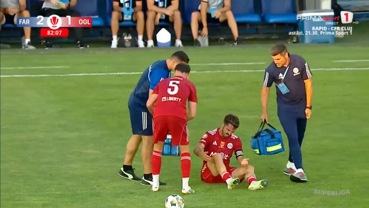 Gabi Iancu, eliminat în câteva secunde în Farul - Oțelul