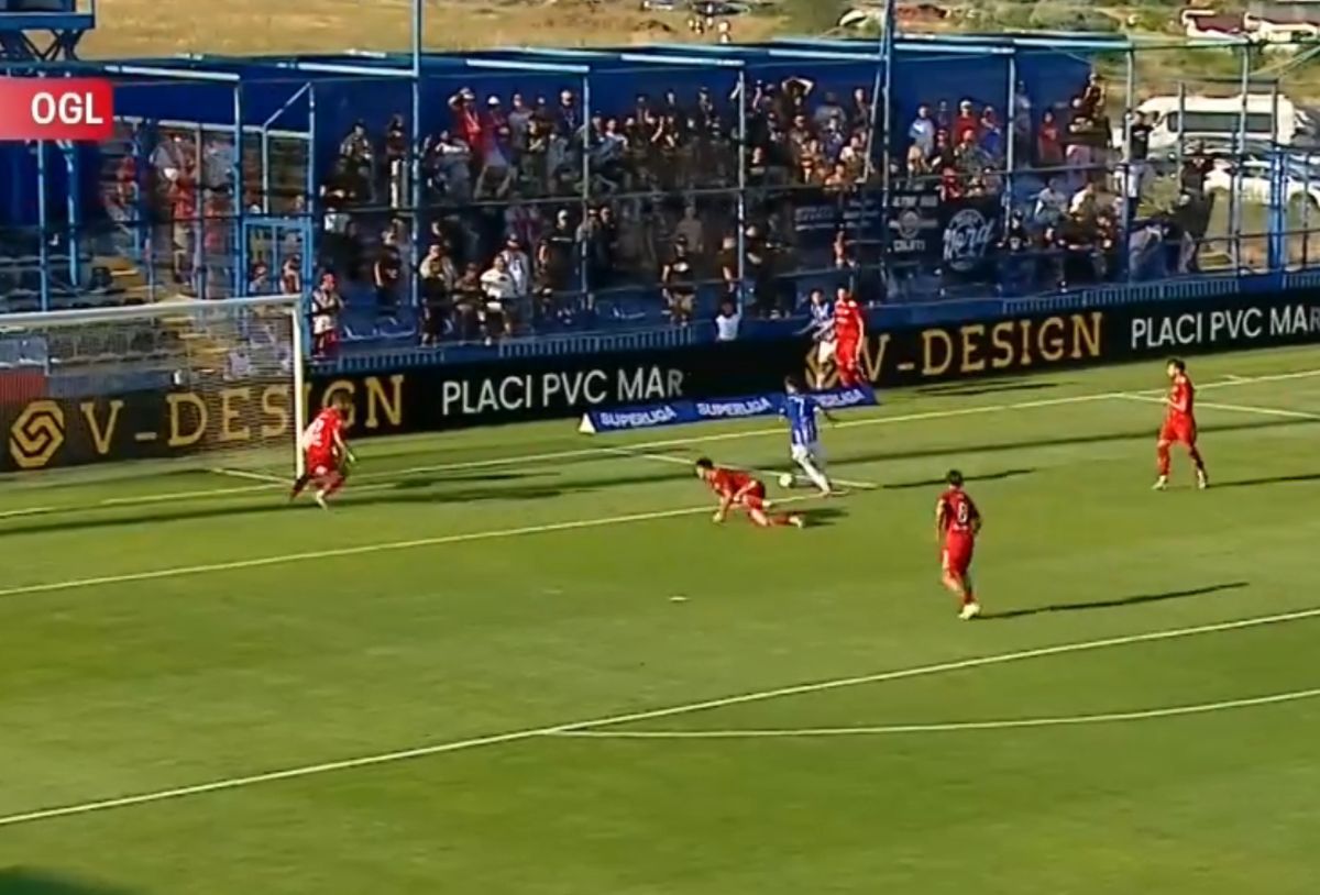 Dubla lui Răzvan Tănasă în Farul - Oțelul! Ianis Hagi a aplaudat la „oficială”