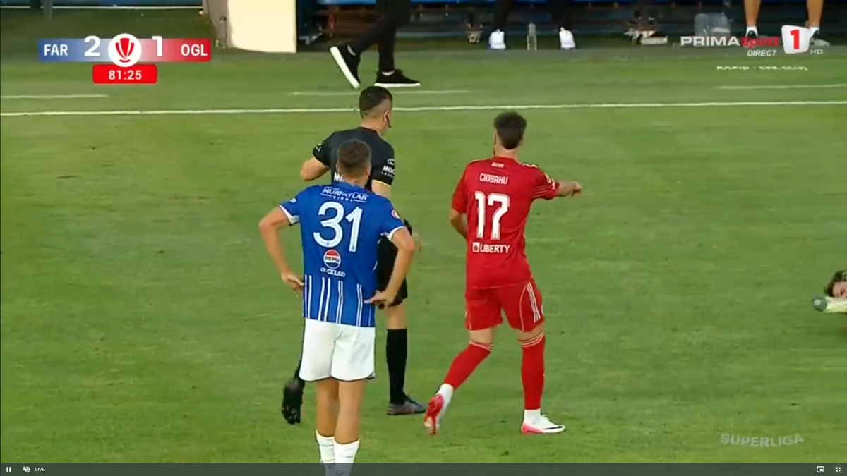 Gabi Iancu, eliminat în câteva secunde în Farul - Oțelul