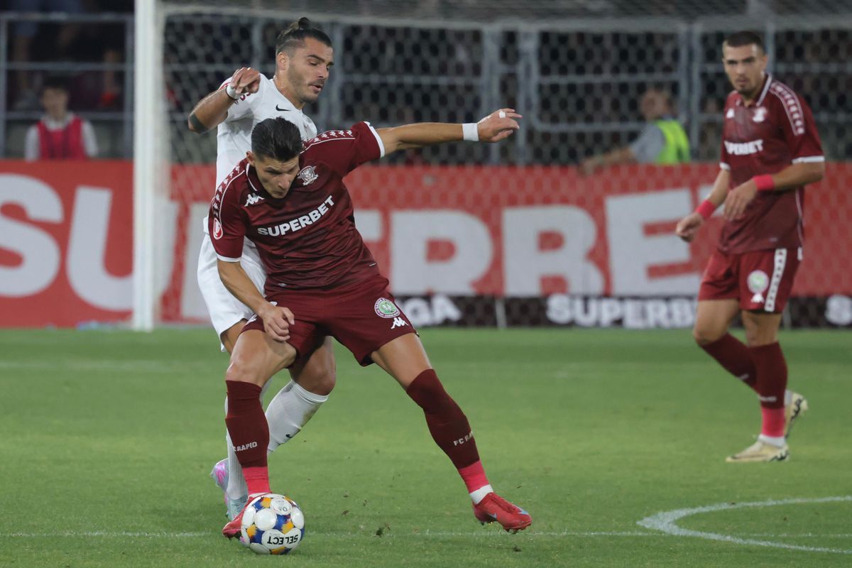 Imagini de meci de la Rapid - CFR Cluj