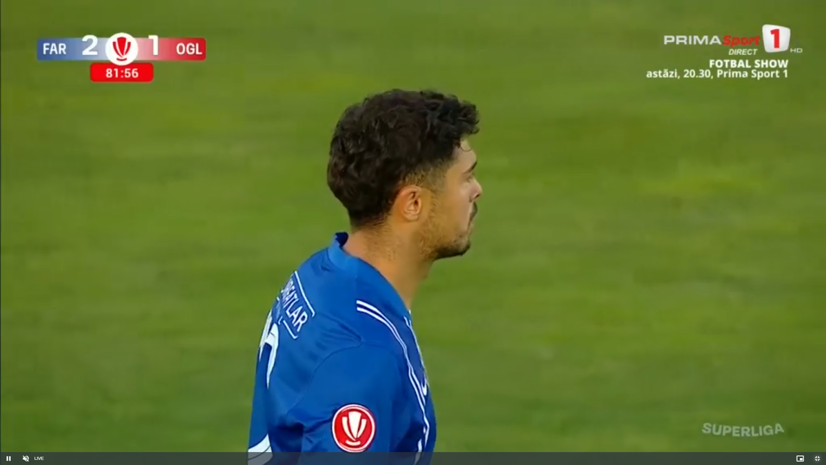 Gabi Iancu, eliminat în câteva secunde în Farul - Oțelul