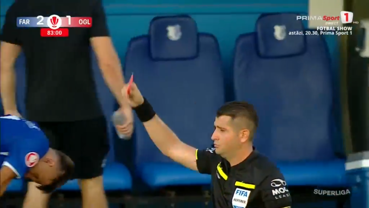 Gabi Iancu, eliminat în câteva secunde în Farul - Oțelul