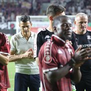 Costel Gâlcă, la finalul meciului Rapid - CFR Cluj. Foto: Ionuț Iordache GSP