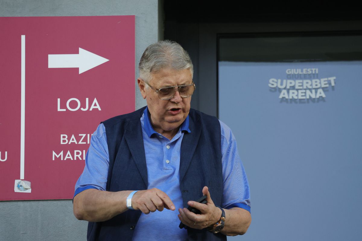 Gino Iorgulescu și Mircea Geoană, la Rapid - CFR Cluj