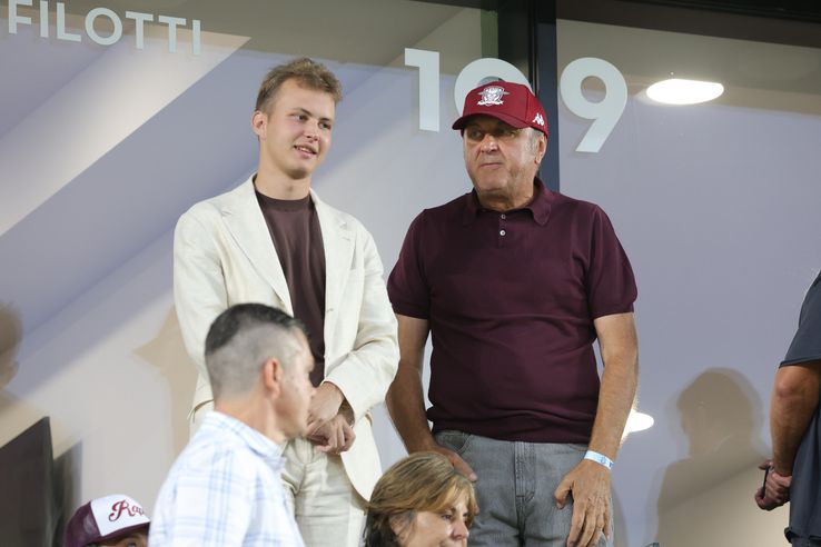 Dan Șucu și fiul lui, la Rapid - CFR Cluj/ foto: Ionuț Iordache (GSP)