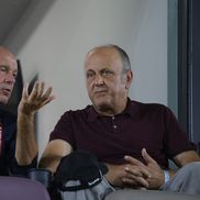 Mauro Pederzoli și Dan Șucu, în pauza meciului Rapid - CFR Cluj/ FOTO: Ionuț Iordache (GSP)