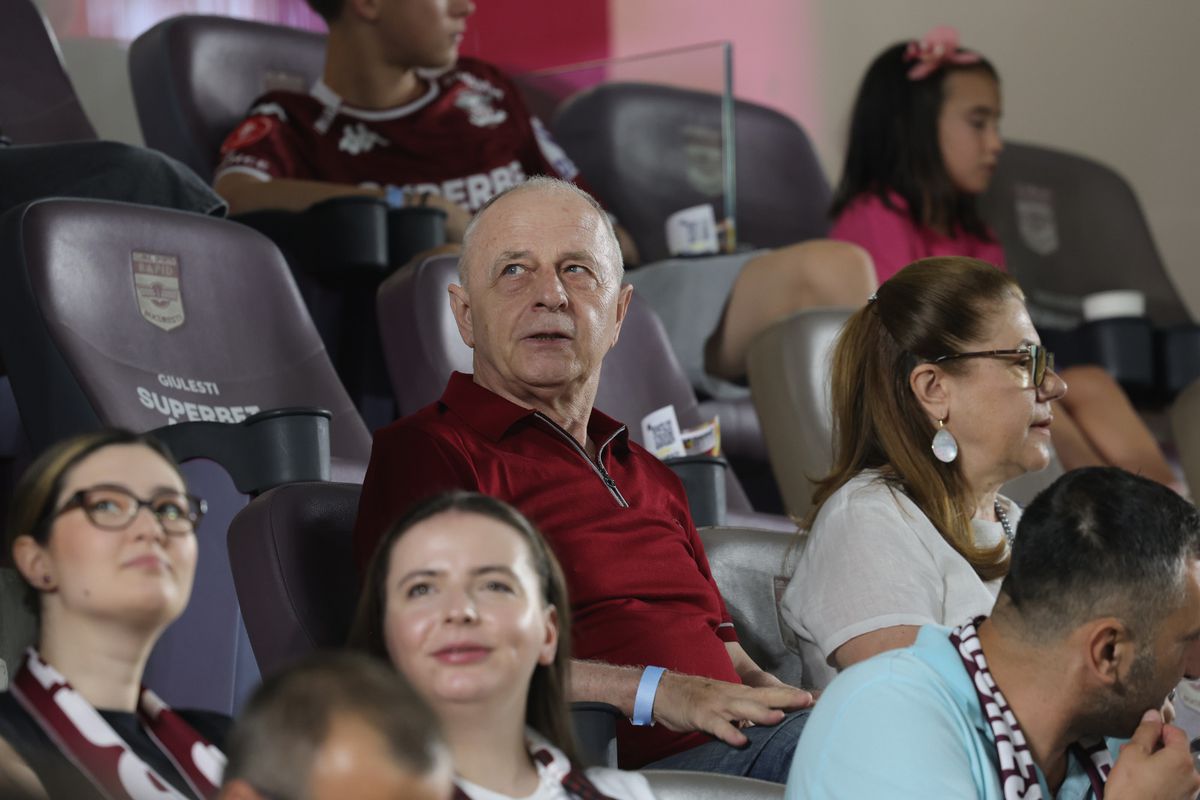 Gino Iorgulescu și Mircea Geoană, la Rapid - CFR Cluj