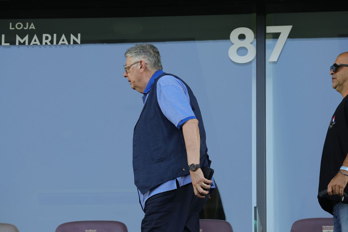 Gino Iorgulescu și Mircea Geoană, la Rapid - CFR Cluj