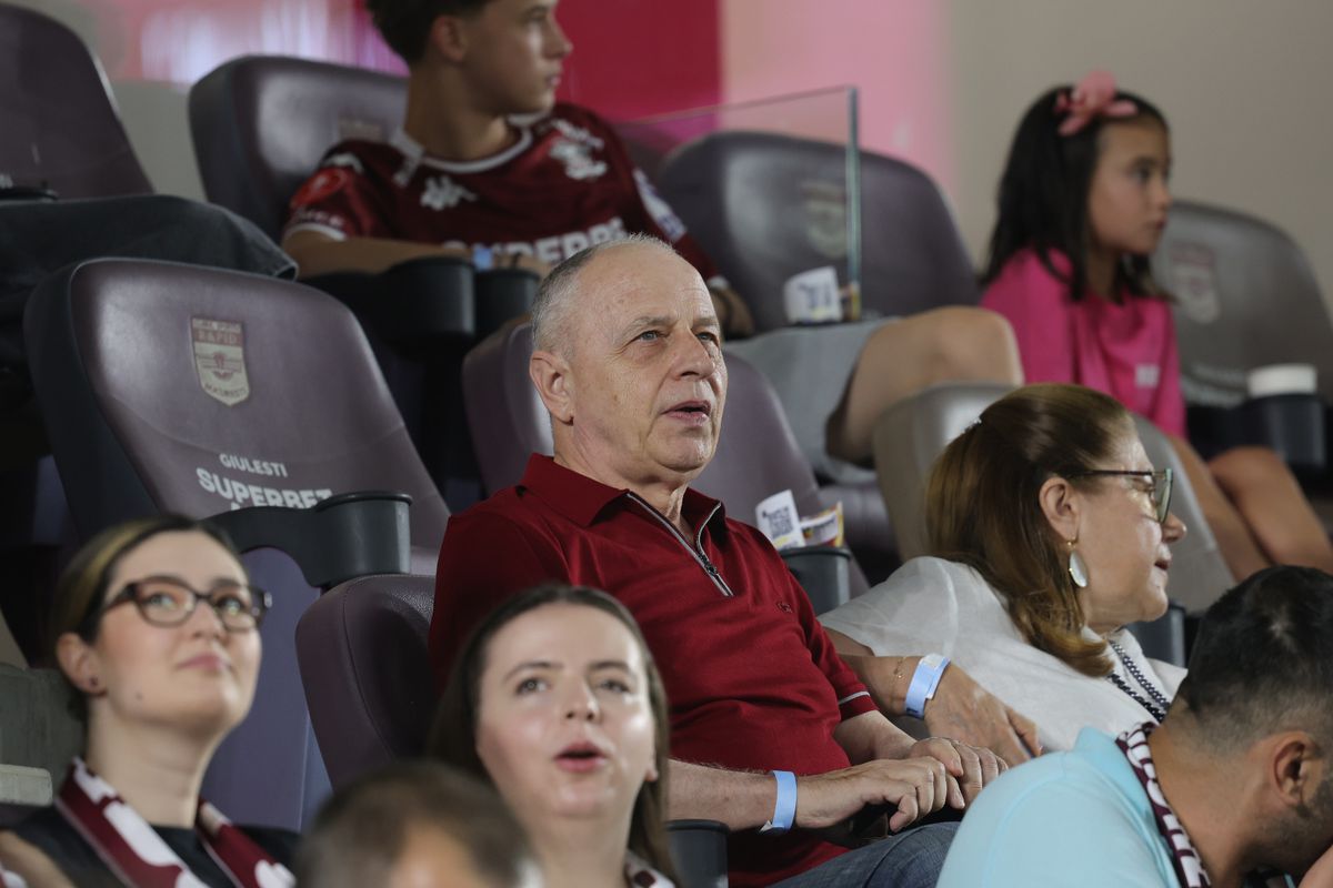 Gino Iorgulescu și Mircea Geoană, la Rapid - CFR Cluj