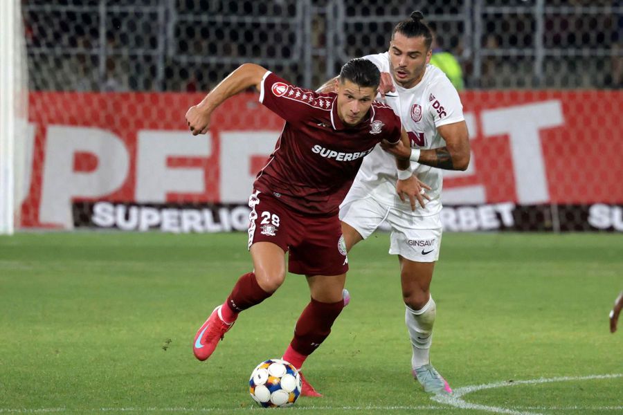 Dobre, în Rapid - CFR Cluj/ foto: Ionuț Iordache (GSP) Adrian Iencsi a văzut Rapid - CFR Cluj: „Mari probleme tehnice în linia lor defensivă. Alex Dobre aleargă mult, dar fără eficiență”